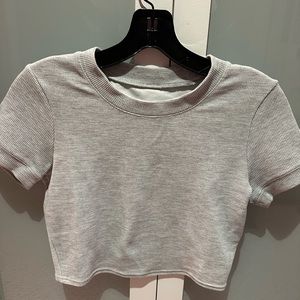 Alo Micro Waffle Crop Tee